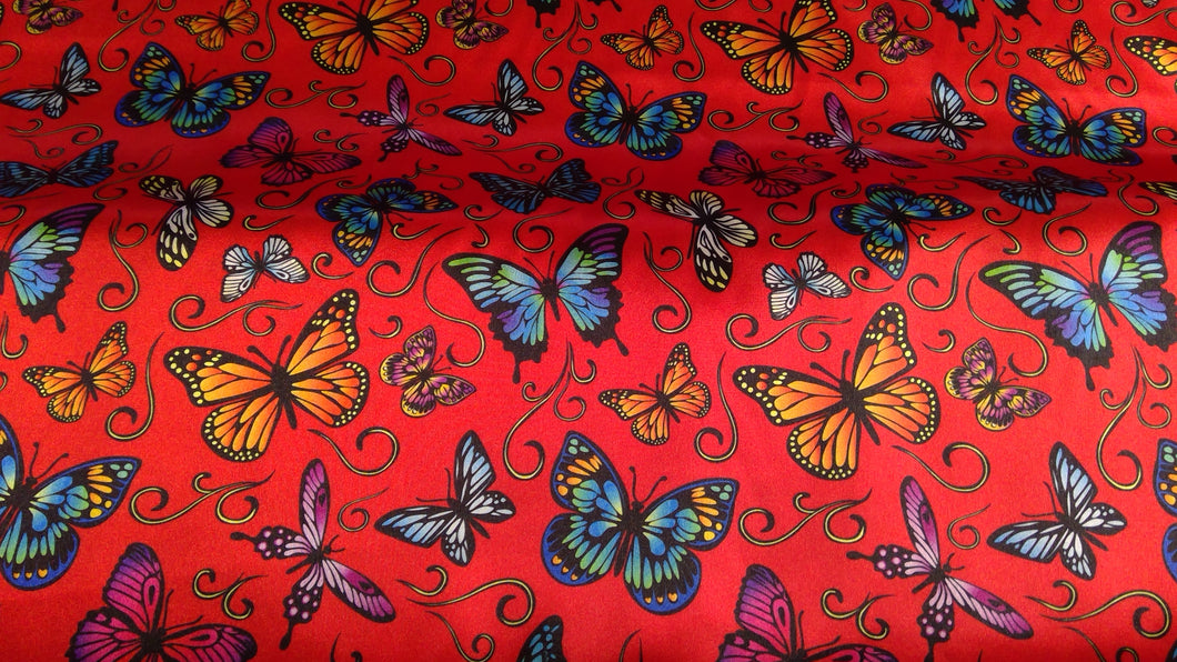 Butterfly Satin Red